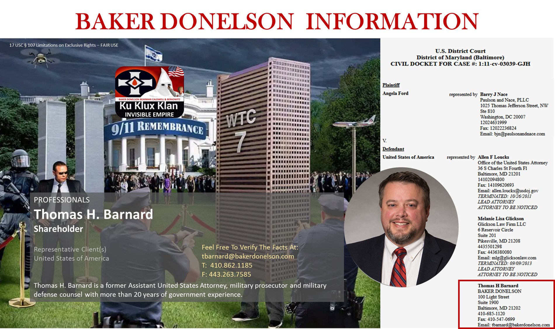 BAKER DONELSON Thomas H Barnard