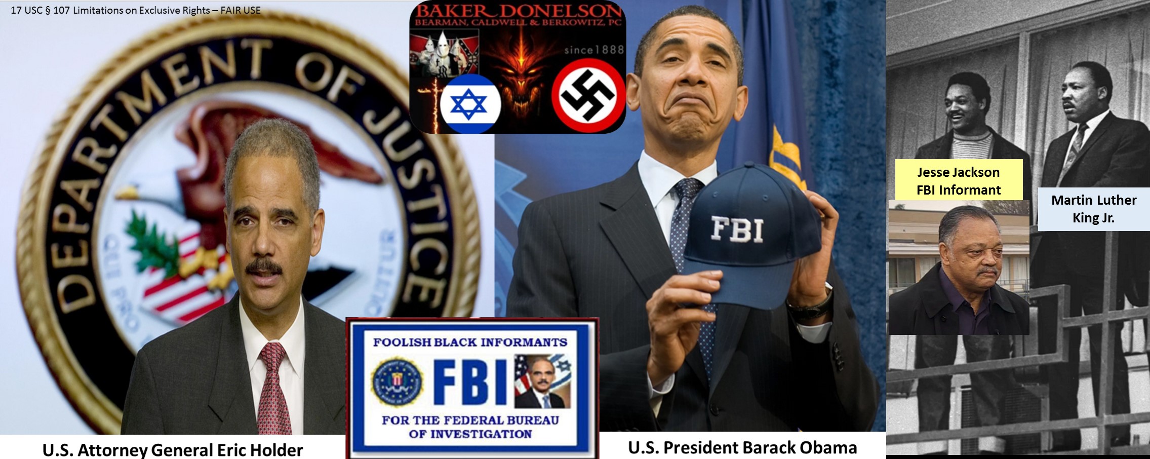 FBI Foolish Black Informants Obama Holder JesseJackson