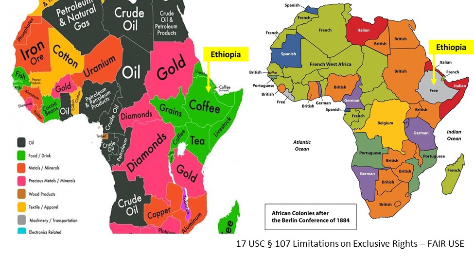 BERLIN Conference NAZI Attack On AFRIKA Ethiopia FREE Nation