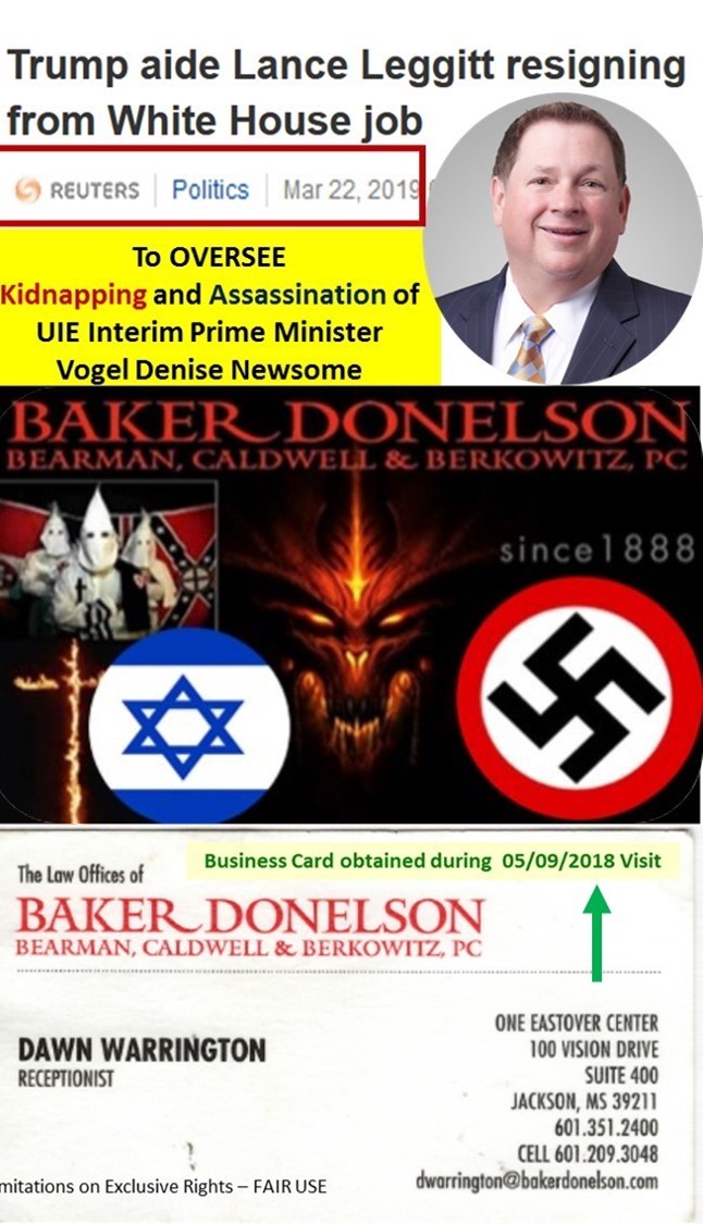 Baker Donelson 032519 Kidnapping Of UIE Prime Minister Vogel Denise Newsome