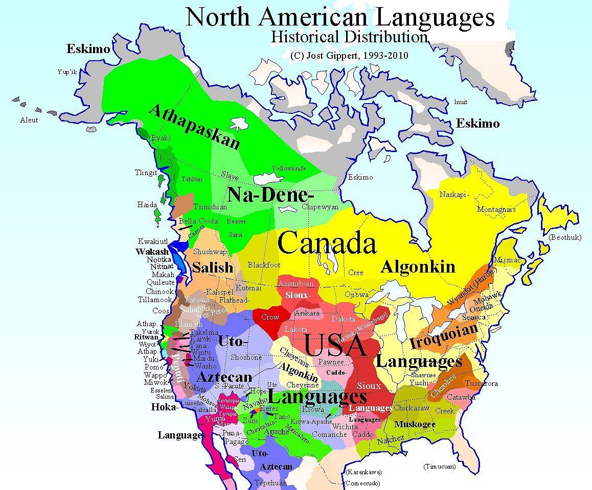 Regions Languages Of Native Nations